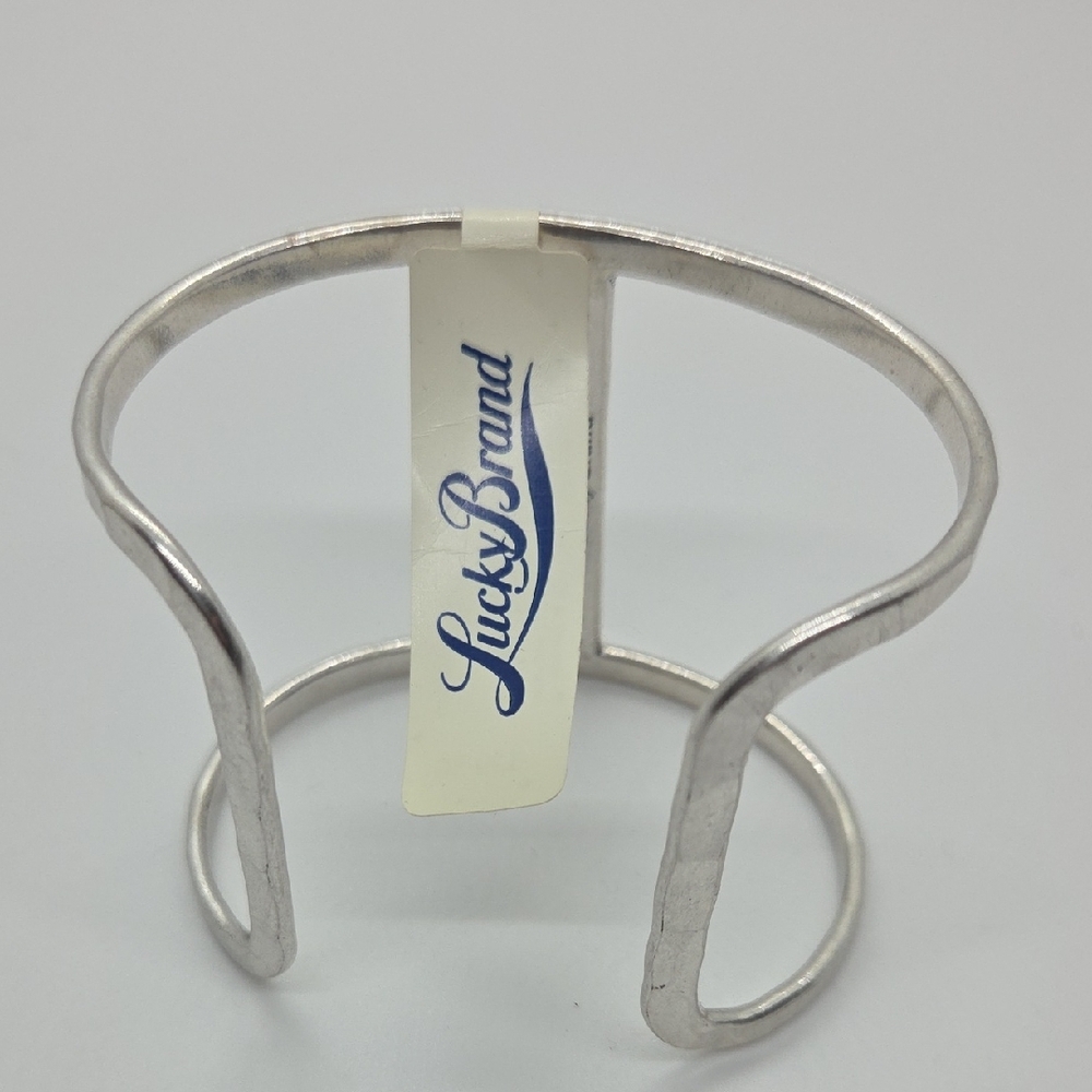 Lucky Brand Silver Tone Open Cuff Bracelet - Picture 2 of 3